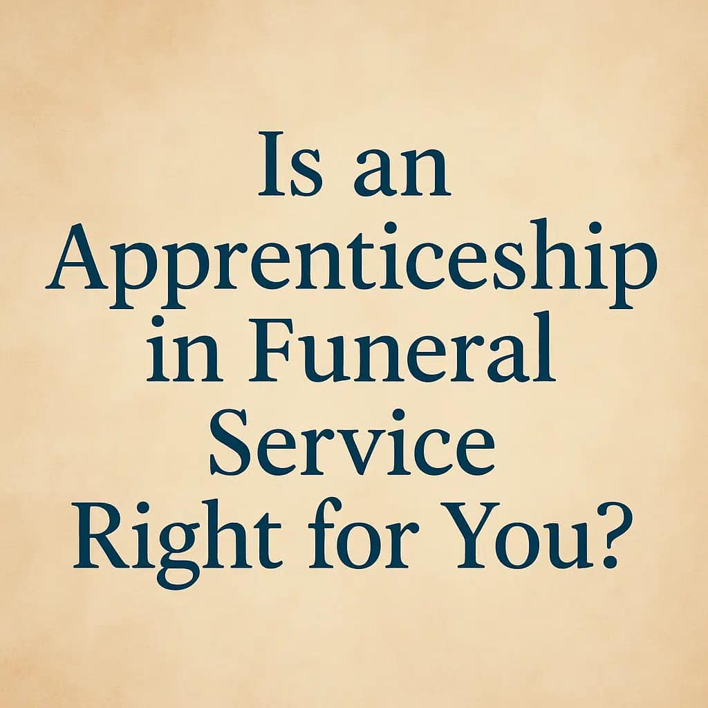 Is a Funeral Service Apprenticeship Service Right for You? 7 Is An Apprenticeship For You