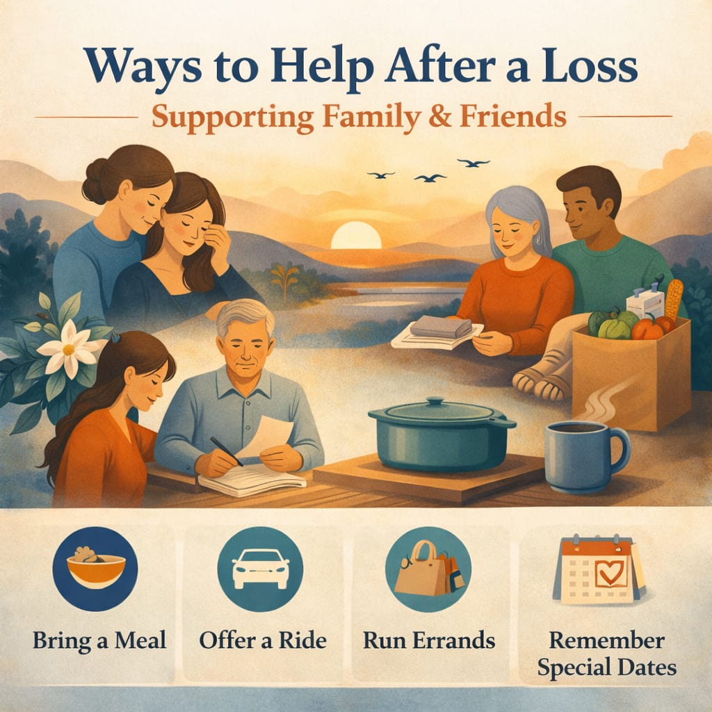 Ways to Help After a Loss 7 Supporting Friends After A Loss