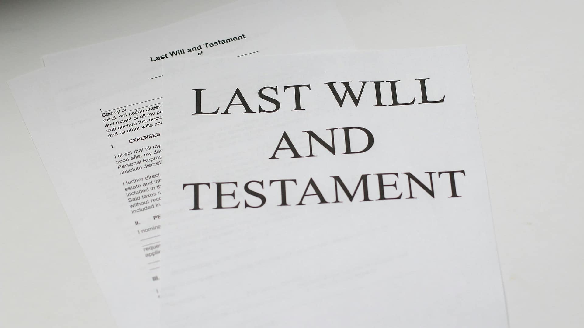 Can An Out of State Attorney Write My Will? 3 A printed Last Will and Testament document