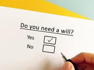 7 Will Types and How to Choose the Right One For You 3 A form asking do you need a will with the yes box ticked