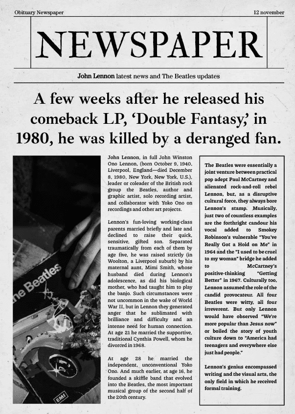 How Long Is the Average Obituary or Death Notice? 7 Obituary