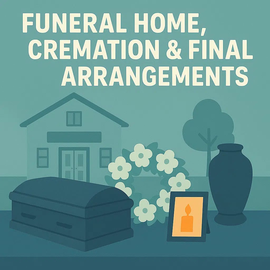 Funeral Home, Cremation, & Final Arrangements